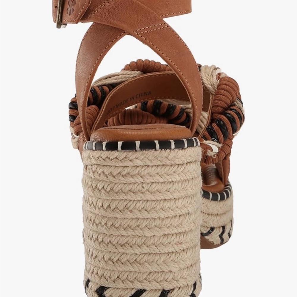 Lucky Brand Brown and Black Woven Sandals - Picture 2 of 7